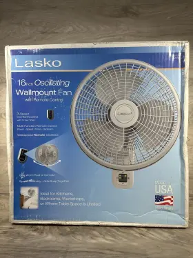 M16950 Lasko Oscillating Fan Wall Mount 16- Inch - Quantity 1