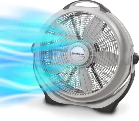 Lasko Products 629722724676 Wind Machine Air Circulator Floor Fan 3 Speeds Pivoting Head 20 Inch White
