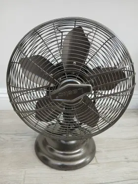 R12210 Lasko R122 12 Inch 3 Speed Oscillating Classic Metal Table Fan-tilt Back Bronze
