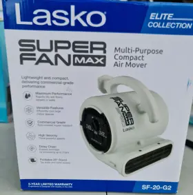 Sf-20-g2 Lasko Multi-purpose Compact Air Mover Fan Portable 3 Speed Super Max