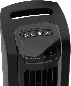 T36511 Lasko Oscillating Tower Fan Remote Control Timer Dark Mode 4 Speeds For Bed #3
