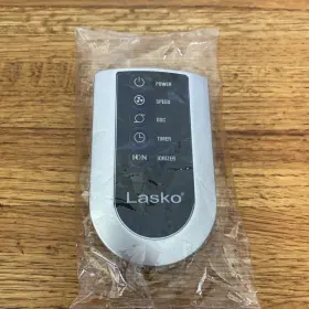 U35120 Lasko New Genuine Fan 5 Button Remote Control Silver Black Ionizer