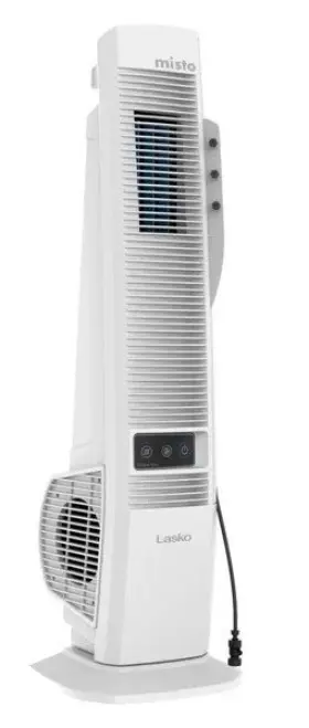 Yf321 Lasko Misto 42 Inch Misting Tower Fan- 3 Nozzles Feel Up To 20 F Cooler-ends 7/17