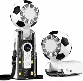 Lazygoose 717011179860 2026 World Cup Handheld Fan - 180 Folding Portable With Digital Display 5