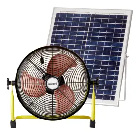 Lcocove 768564862440 Solar Powered Fan Battery Operated Outdoor Can Running 5-24 Hours