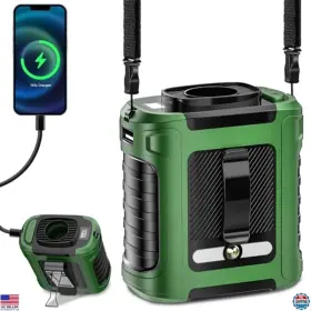 B0dwmv2b6y Leeyaln Portable Waist Fan 5 Speeds 20000rpm 10000mah Battery Hands-free Clip-on