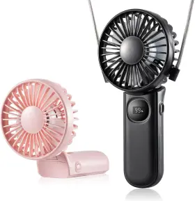 F11-purple Leimaq Mini Fan Handheld Handheld/neck/desk 3 In 1 Rechargeable Small Portable For