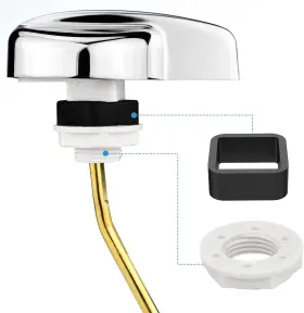 An-1210 Leshp Toto Universal Toilet Handle Replacement Kit Copper Lever For Side Mount Tanks #2