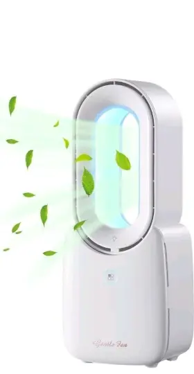 Let Me Desk 313038291204 Letftme Fan Portable Bladeless 11.8 Inch Small Personal Cooling With