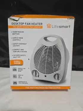 Fh-03 Life Smart Labs Desktop Fan Heater From Lifesmart