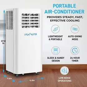 Lifemaster 850059994122 8 000 Btu Portable Air Conditioners Room Conditioner With Dig #2