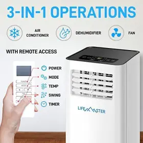 Lifemaster 850059994122 8 000 Btu Portable Air Conditioners Room Conditioner With Dig #3