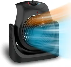 Sfh-185t Lifeplus 2 In 1 Heater Fan Combo Portable Cooling Desk Air Black