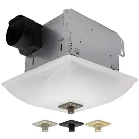 Dsqr70sfl Lift Bridge Kitchen & Bath And Decorative Square 70cfm Ceiling Bathroom Exhaust Fan