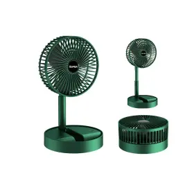 Lihuachen 033985441452 Portable Folding Fan Rechargeable Standing Pedestal Usb 3 Speeds 2000m