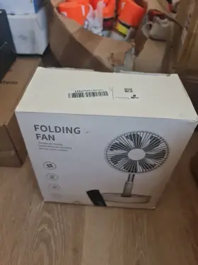 Lipety 653166413759 Foldable Oscillating Standing Fan With Remote Control 8 Inch Portable