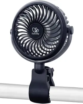 Liuliuby 860008941268 Baby Stroller Fan With Clip On For Car Seat Portab