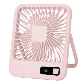 Ljg 737547594593 Mini Desktop Cooling Fan Rechargeable Battery Powered Personal Speed Adjustm