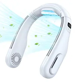 Lonfypeng 762283965284 Portable Neck Fan Hands Free Bladeless 360 Cooling Personal Wear