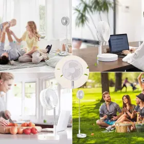 Loread 653854409309 Portable Desk Fan Foldable Pedestal Stand Floor With Remote Controlle #2