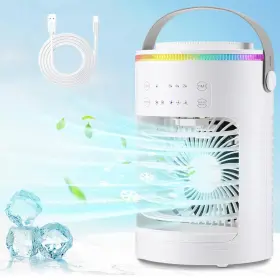 B0d2cgs1l7 Losyxiqi Portable Air Conditioners 3 Speeds Rechargeable Evaporative Personal Cooler
