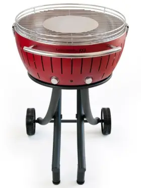 56489 Lotusgrill Xxl Garden Grill Usb Battery Operated Fans Red Black