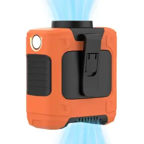 Louisware 762736315949 Portable Waist Fan 10000mah Rechargeable Clip 18000rpm Wi