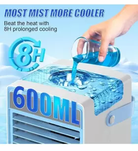 Lqttek 630456848590 Portable Air Conditioners - Ac Mini Cooler With 3 Speed 7 Led #3