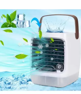 Lqttek 630456848590 Portable Air Conditioners - Ac Mini Cooler With 3 Speed 7 Led