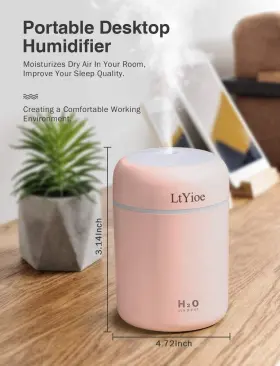 Ltyioe 783919263208 Colorful Cool Mini Humidifier Usb Personal Desktop For Car Office #2