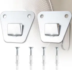 Wmfb002 Lutq 2-set Heavy Duty Wall Fan Mounting Bracket - Solid Steel With Fastening Screws