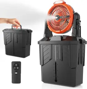 Lynker 705353594854 Portable Misting Fan With Remote Camping 20000mah Rechargeable