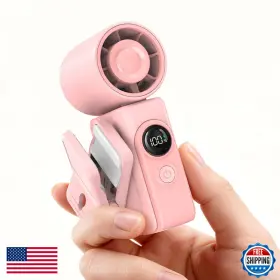 Macmore B0gfm6dcgl Portable Clip-on Mini Fan Hands-free Turbo Personal Handheld Fans