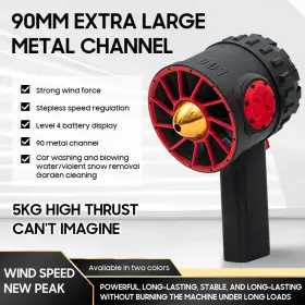 H017-008-a Madhornets 12 Blade Fan Set Violent Turbine Industrial Dust Blower Turbofan Black #2