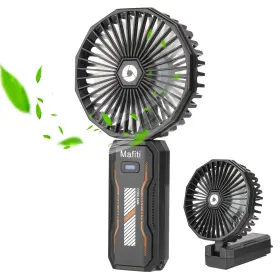 Mafiti 974972290704 Inch Handheld Fanrechargeable Portable Fan With 3 Speeds4000mah Battery Op