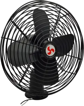 Mt-rvf08-bk Magic Technology Heavy Duty All Metal 12v Car Fan 8inch Blade With Black Finished And 2 Spee