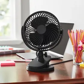Mainstays 092733173144 Ms 6 Inch Desk/clip Personal Fan 2 In 1 Black