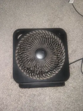 Fn2006bk Mainstays New Style 9 Inch Box Indoor Comfort Personal Ac Electric Fan 3 Speeds