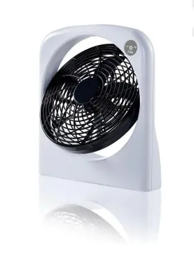 Fo-nro2wht Mainstays 10 Inch Dual Power Ac And Battery Powered Box Fan Requires 6 D Batteries