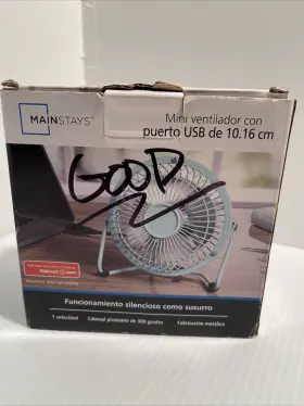Hvra1-4umt Mainstays Personal Metal Usb Desktop Fan 4 Inches Used 1 Time Only A #3