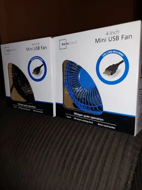 Hvra14ubk Mainstays 4 Inch Usb Mini Fan