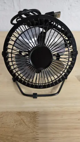 Sfc-100br-dc Mainstays 4 Inch Personal Metal Usb Powered Desktop Fan Black