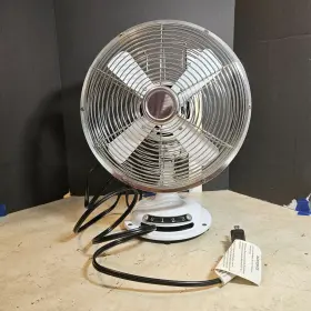 Sfdr0-200bptr Mainstays 12in Retro Metal 3 Speed Table Fan White