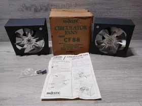 Cf88 Majestic Vintage Fireplace Circulator Fan Set Model Nos Inlet/ Outlet