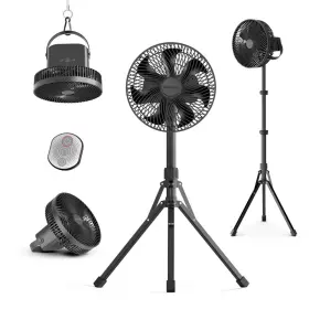 Marchpower B0cs2vh6zt 10in Foldable Camping Fan Detachable Tripod 10000mah Rechargeable