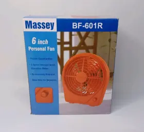 Bf-601r Massey 6 Inch Personal Fan Red Plastic New