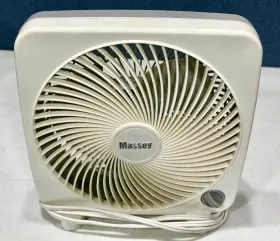 Fbx9 Massey 9 Inch Box Fan By 3 Speed Lightweight Indoor - Mbf 910