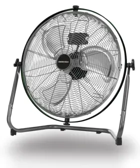 Momf-hvf139 Masterforce 14 Inch 120v Orbital Floor Fan Aluminum Blades 3 Speed Adjustable Head Ventilation
