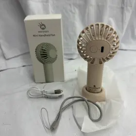 Kw33-tu Matekxy Mini Handheld Fan 3-speed Portable Usb Rechargeable - Pink