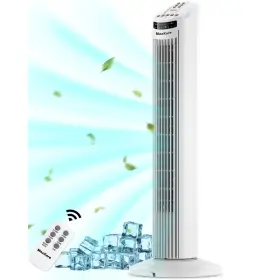 70degrees Maxkare 1041512 30 Inch Tower Fan Oscillating 60db Quiet Cooling